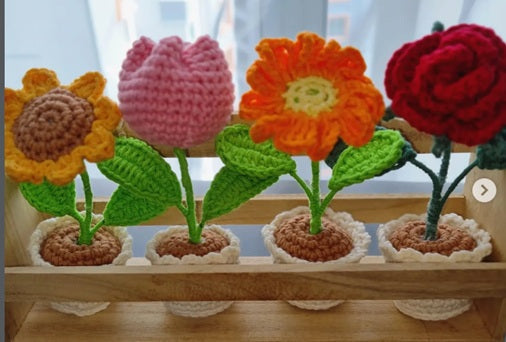 Crochet flowers for sale
