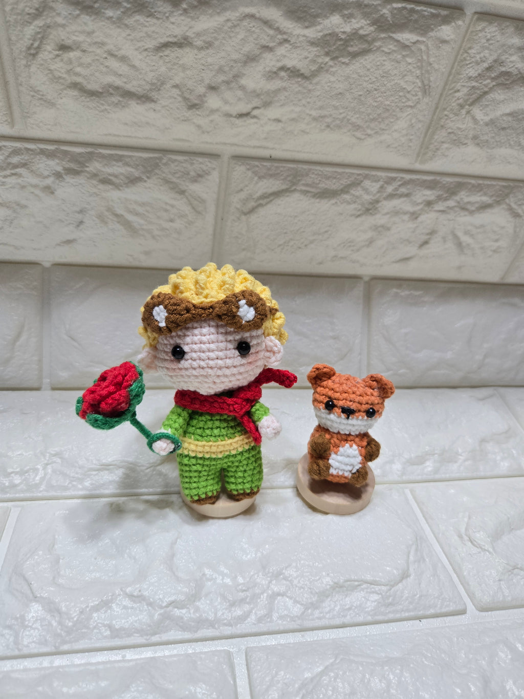 Crochet Little Prince and Mini no sew Fox