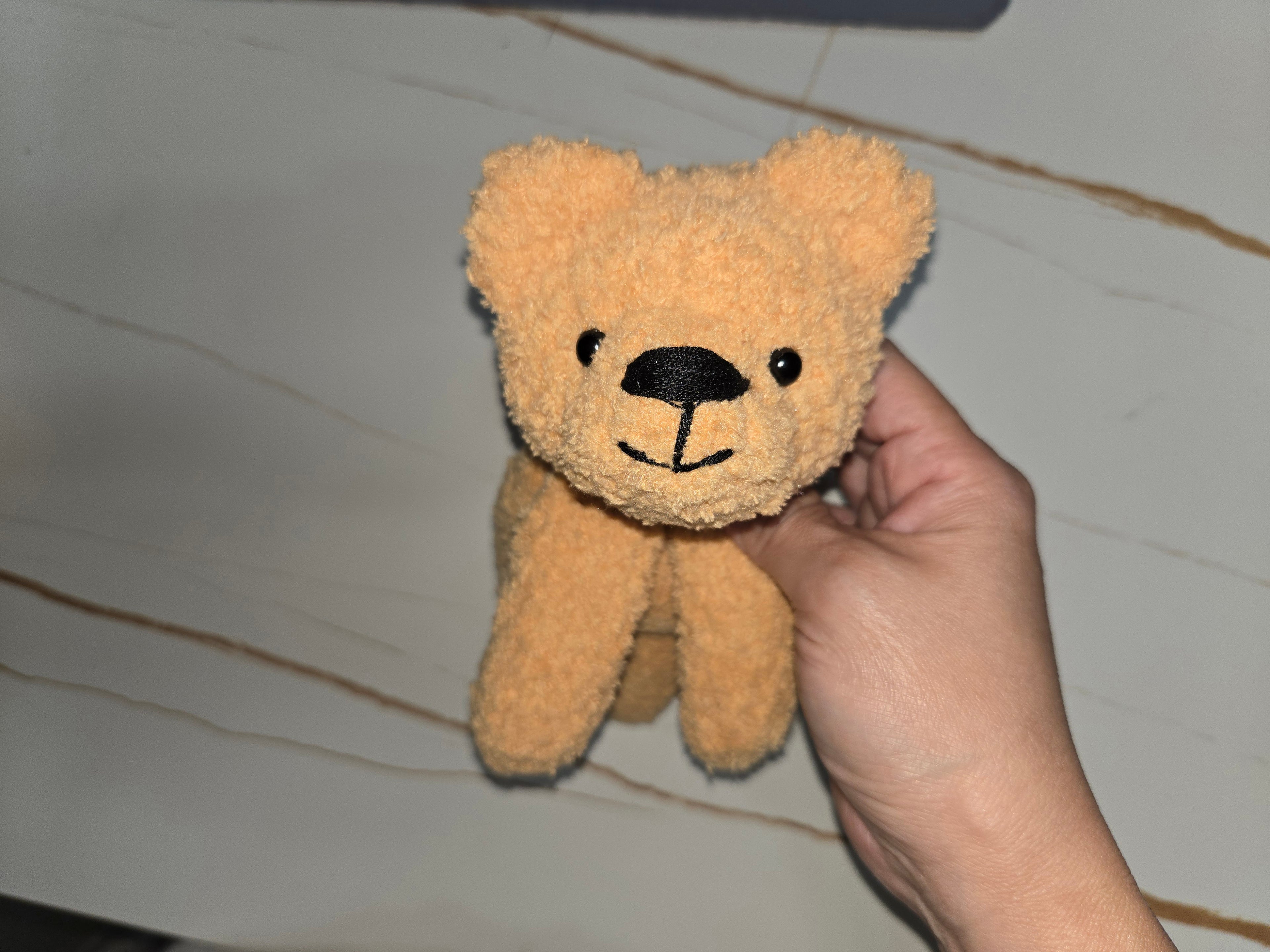 Crochet laying bear pattern